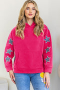 Oddi Washed Pink Denim Hoodie
