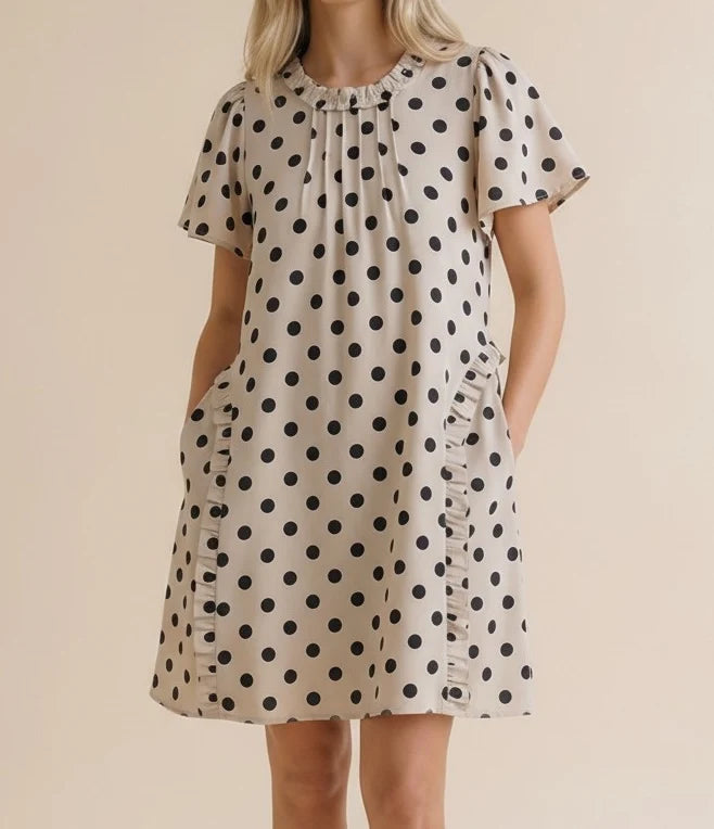 Polka dot frilly girl