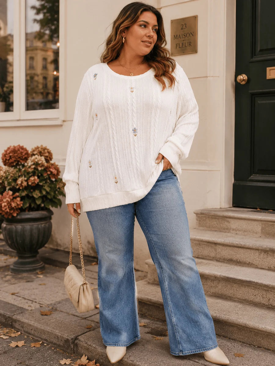 Embroidered Floral Cutie