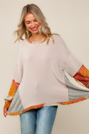 Bohemian Layered Long Sleeve Tee